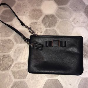 Black coach wristlet